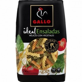 GALLO helices con vegetales paquete 500 grs